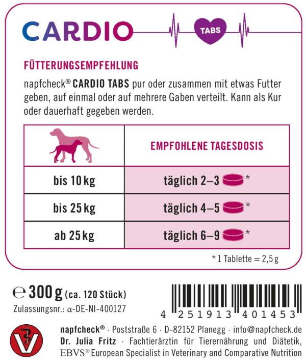 napfcheck Cardio Tabs für Hunde – Bild 4