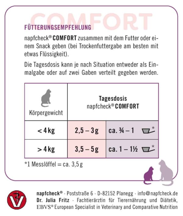 napfcheck Comfort Pulver für Katzen in Stress-Situationen – Bild 5