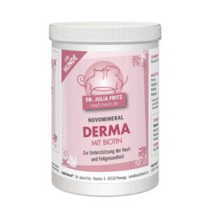 napfcheck Novomineral DERMA mit Biotin zur Unterstützung von Haut und Fell für Hunde