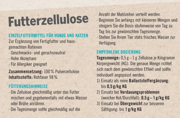 napfcheck Futterzellulose für Hunde und Katzen – Bild 3