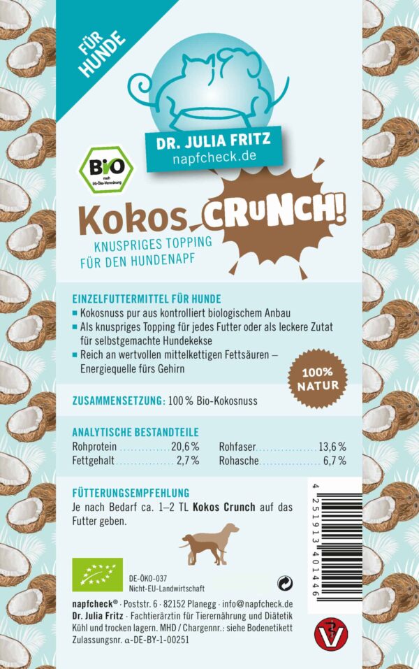 napfcheck Kokos Crunch - für Hunde – Bild 2