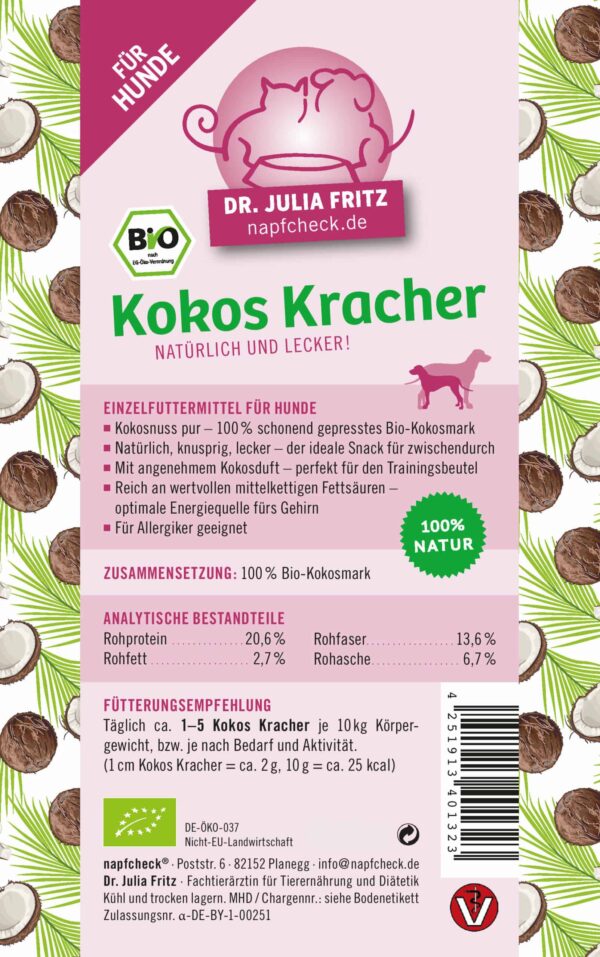 napfcheck Kokos Kracher - für Hunde – Bild 2