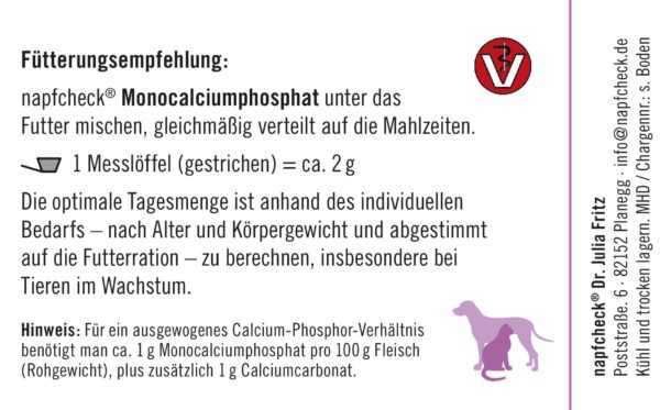 napfcheck Monocalciumphosphat für Hunde und Katzen – Bild 5