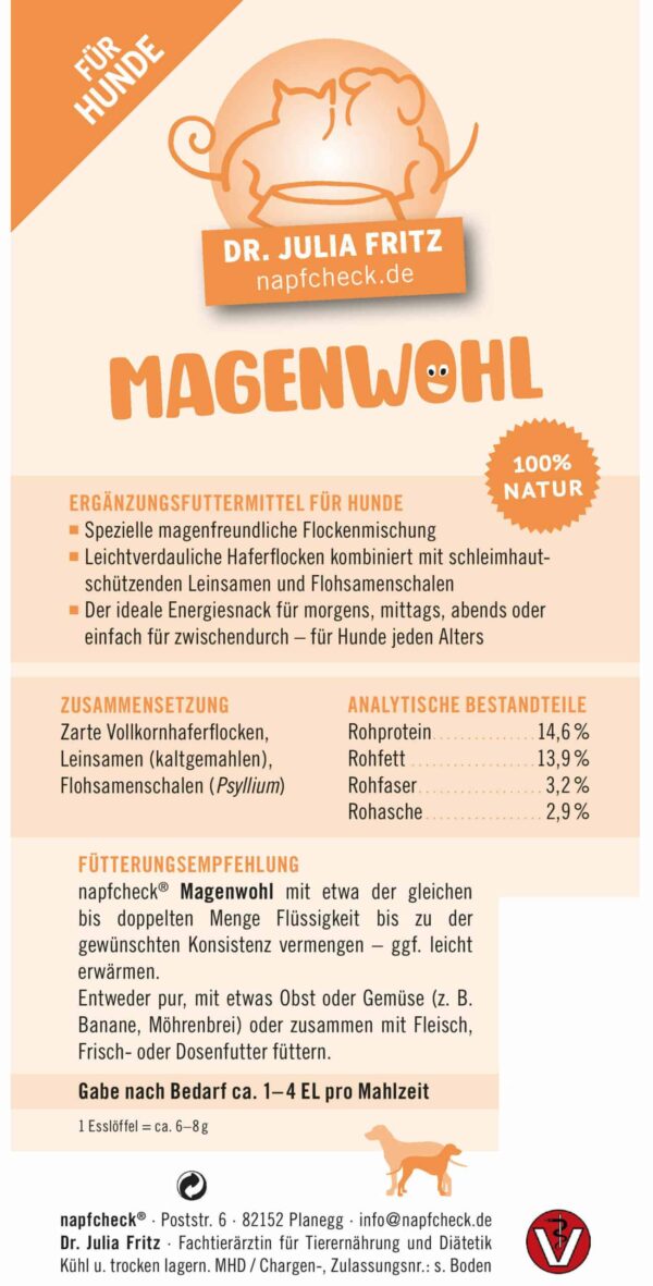napfcheck Magenwohl - mezcla de copos especial para perros - foto 3