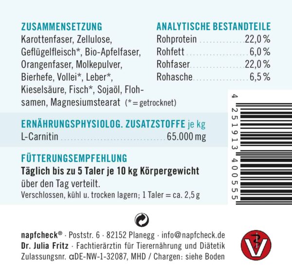 napfcheck FITNESSTALER für Hunde - wenig Kalorien, viel Geschmack – Bild 3