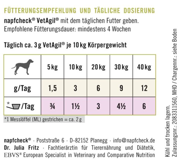 napfcheck VetAgil Gelenkmix für Hunde – Bild 5