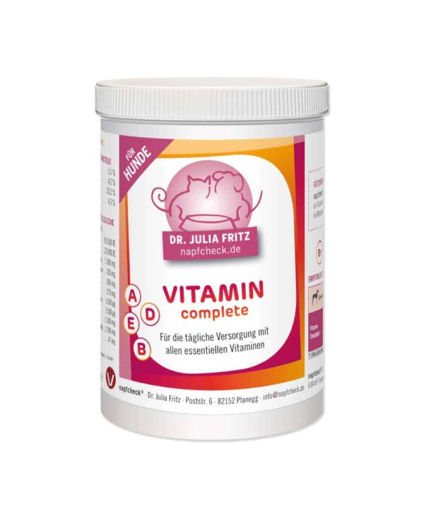 napfcheck Vitamin complete - spezielle Vitaminergänzung für Hunde