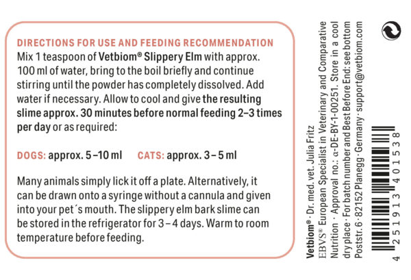 Vetbiom Slippery Elm Powder - for dogs and cats – Bild 5