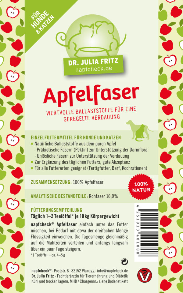 napfcheck Apfelfaser - für Hunde und Katzen – Bild 2
