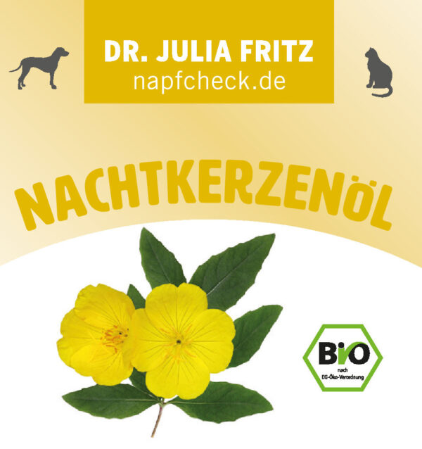 napfcheck Bio Nachtkerzenöl kaltgepresst - für Hunde und Katzen – Bild 2