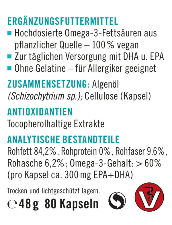 napfcheck Algenölkapseln - Omega 3 für Hunde und Katzen – Bild 4