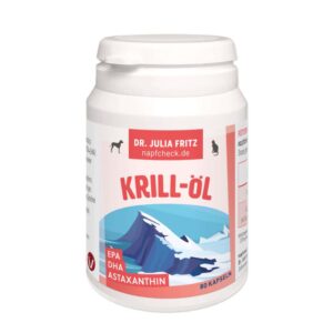 napfcheck Krillöl Kapseln - Omega 3 - Astaxanthin - für Hunde und Katzen
