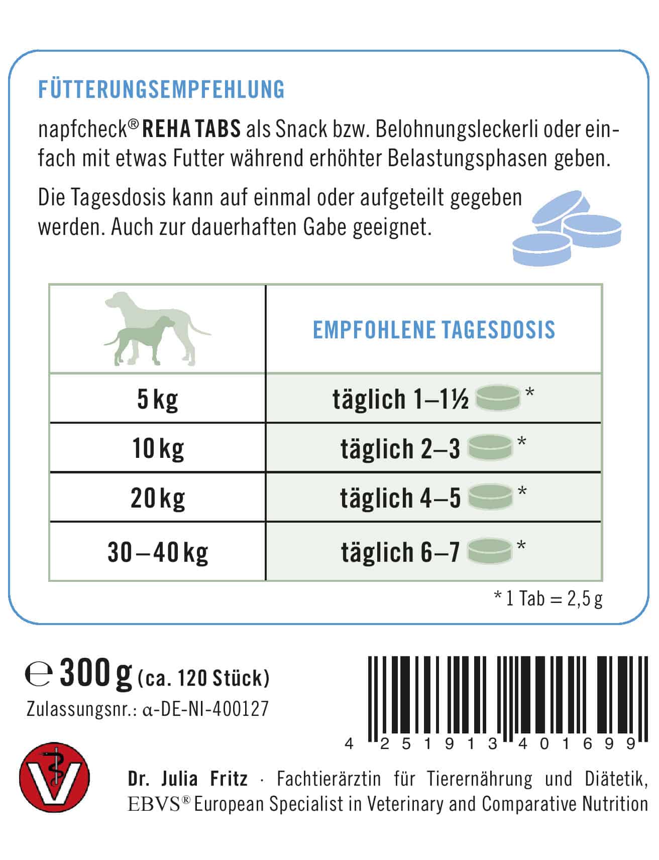 napfcheck RehaTabs für Hunde – Bild 4